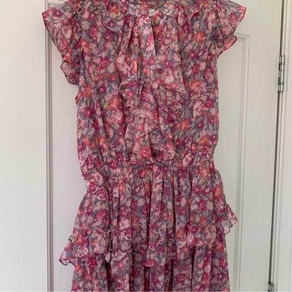 Misa Los Angeles Pink Floral Marnie Mini Dress - Picture 3 of 5